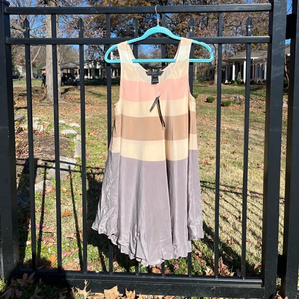 Marc by Marc Jacobs Simone Silk Striped Swing Dress NWT - Picture 6 of 11